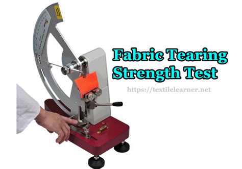 Tearing Resistance Testing|fabric tear strength test method.